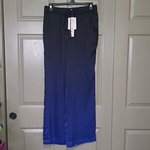 NWT Badgley Mischka silk leisure pants size large